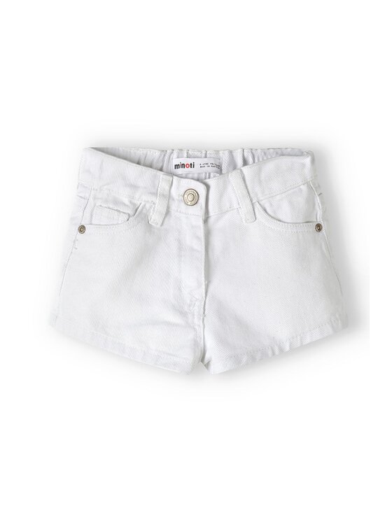 minoti minoti Szorty jeansowe 14jean 18 Biały Regular Fit