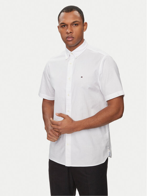 Tommy Hilfiger Tommy Hilfiger Košile 1985 MW0MW33810 Bílá Slim Fit