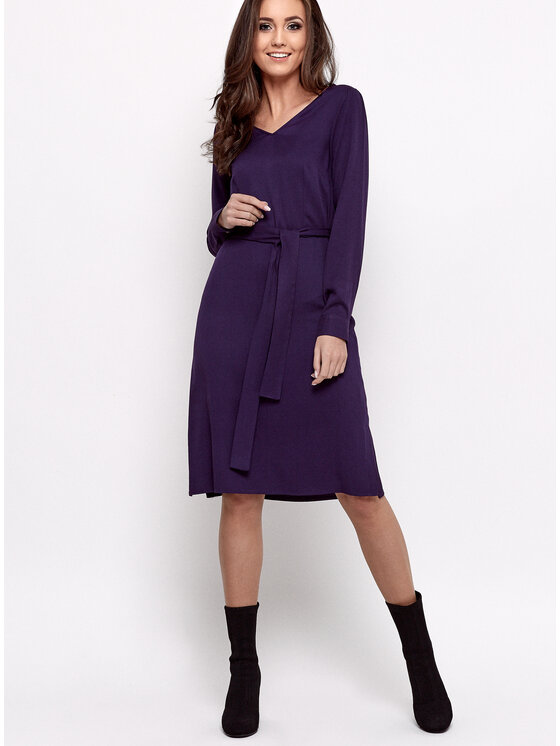 Bubala Bubala Sukienka codzienna Erina Oberżyna Fioletowy Feminine Fit
