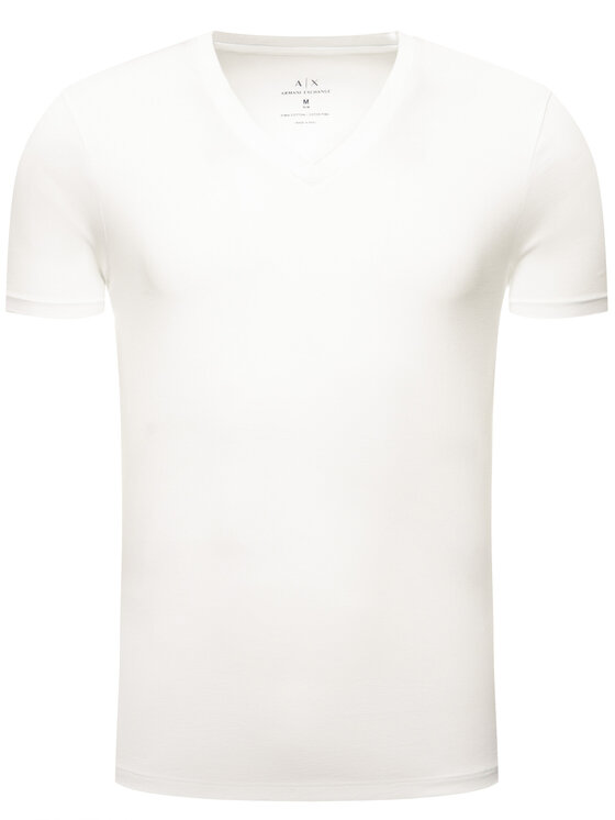 Armani Exchange Armani Exchange Tričko 8NZT75 ZJA5Z 1100 Biela Slim Fit