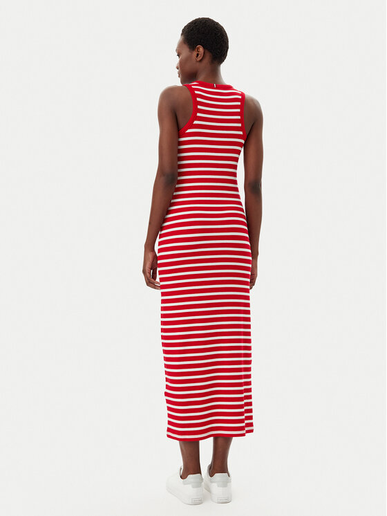 Tommy Hilfiger Tommy Hilfiger Vasarinė suknelė WW0WW38838 Raudona Slim Fit