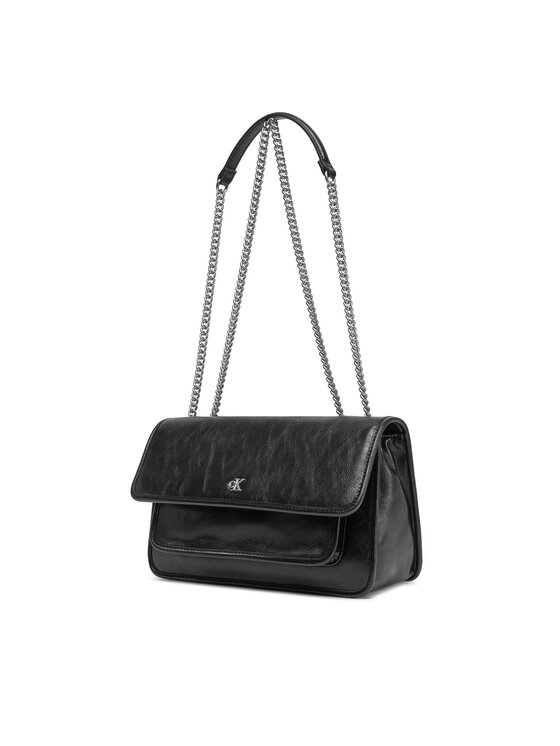 Calvin Klein Jeans Calvin Klein Jeans Τσάντα Chain Ew Flap Conv Chain Bag LV04K3084G Μαύρο