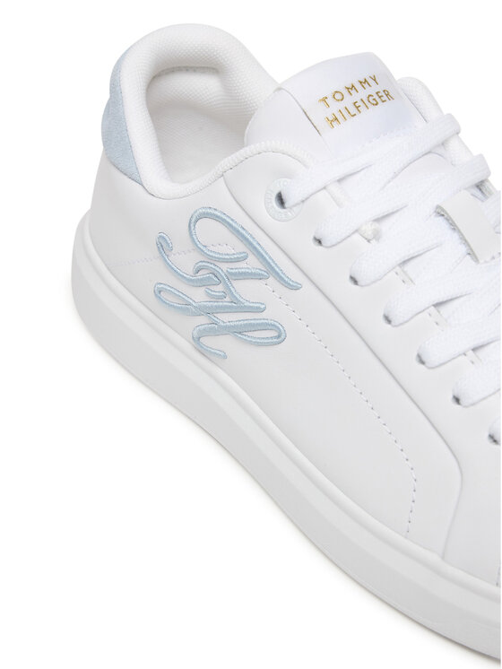 Tommy Hilfiger Tommy Hilfiger Sneakers Th Icon Court Script FW0FW09363 Alb