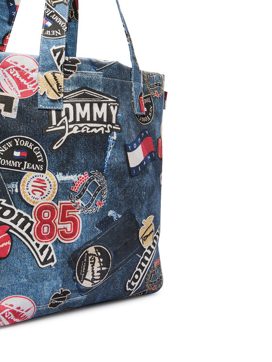 Tommy Jeans Tommy Jeans Käekott Tjw Bodega Trompe L'Oeil Tote AW0AW19304 Tumesinine