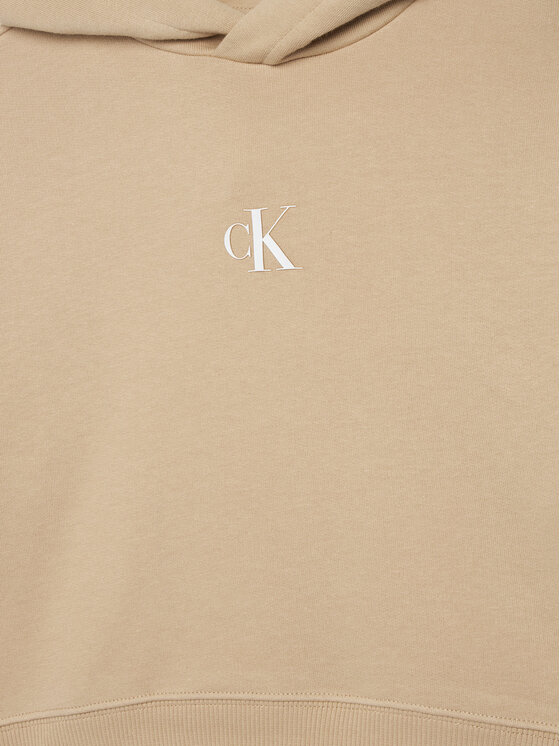 Calvin Klein Jeans Calvin Klein Jeans Суитшърт IG0IG02755 D Бежов Boxy Fit