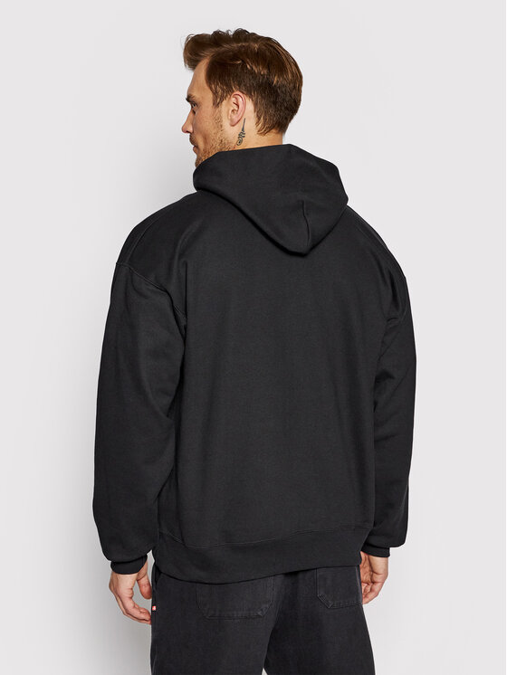 Felpa Destroy Nero Regular Fit