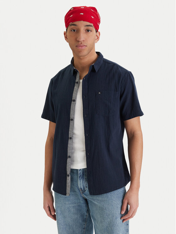 Quiksilver Quiksilver Hemd Time Box EQYWT04622 Dunkelblau Regular Fit