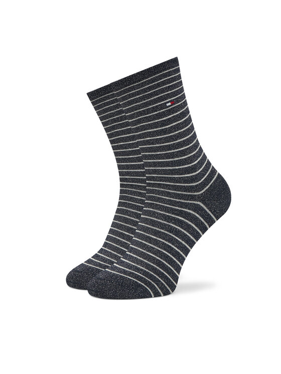 Tommy Hilfiger Tommy Hilfiger 3er-Set hohe Damensocken 701236464 Dunkelblau