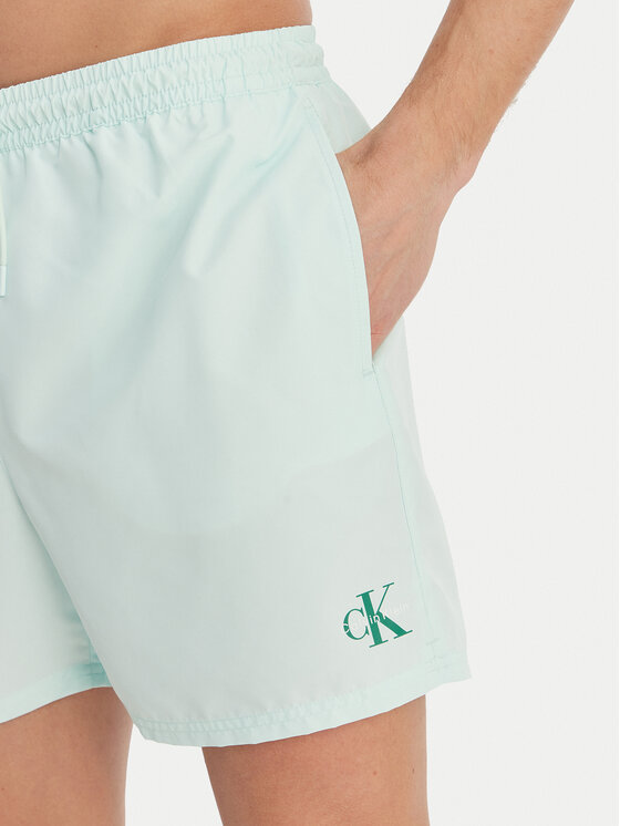 Calvin Klein Swimwear Calvin Klein Swimwear Szorty kąpielowe LV00N61045 Zielony