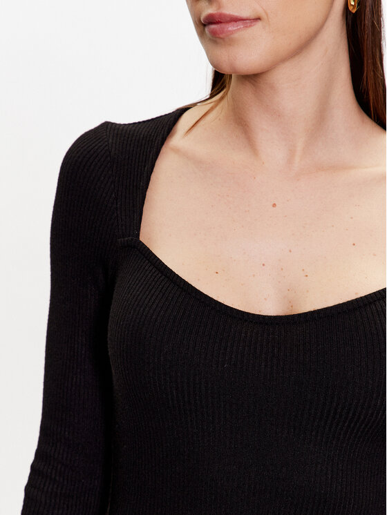 Vestito di maglia Alva 18710 Nero Regular Fit