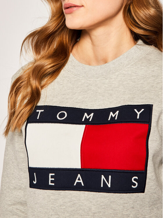 Tommy Jeans Tommy Jeans Pulóver Essential DW0DW07414 Szürke Regular Fit