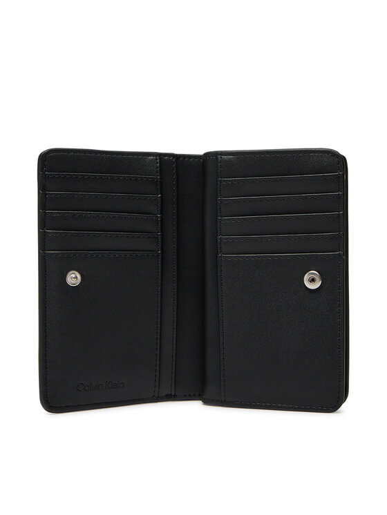 Calvin Klein Calvin Klein Didelė Moteriška Piniginė Ck Daily Medium Bifold_Tex K60K612957 Juoda