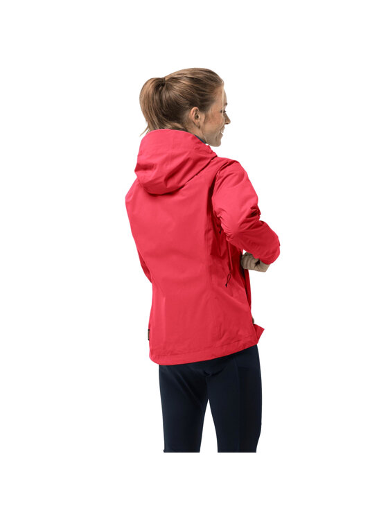 Jack Wolfskin Jack Wolfskin Kurtka przejściowa Highest Peak 3l Jkt W Czerwony Regular Fit