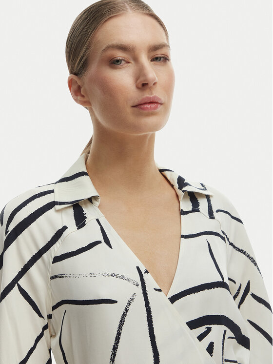 Tommy Hilfiger Tommy Hilfiger Kleid für den Alltag WW0WW48934 Weiß Relaxed Fit