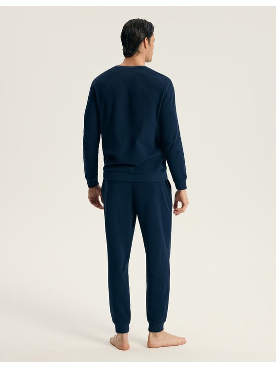 Esotiq Esotiq Piżama 44048 Granatowy Regular Fit
