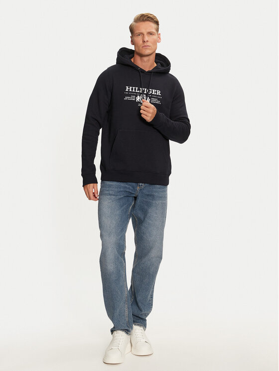 Tommy Hilfiger Tommy Hilfiger Pulóver MW0MW35527 Sötétkék Regular Fit