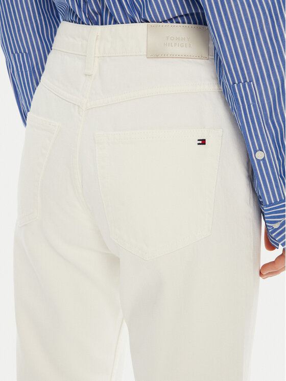 Tommy Hilfiger Tommy Hilfiger Džínsy WW0WW44331 Biela Regular Fit