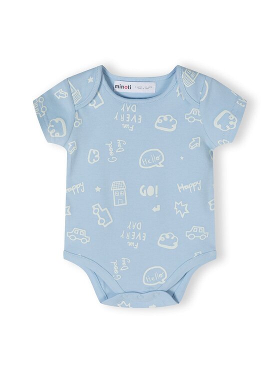 MINOTI MINOTI Body 24babypack2 Błękitny Regular Fit