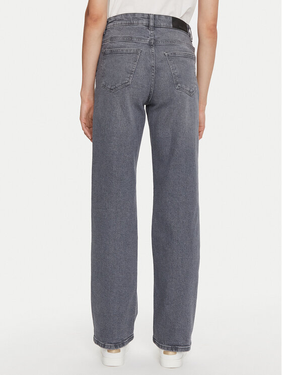 Noisy May Noisy May Jeans hlače Yolanda 27030419 Siva Wide Leg