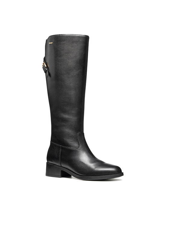 Geox Geox Kozačky ve vojenském stylu D Camexia Np Abx D566WB 00043 C9999 Černá