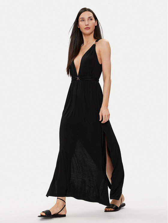 Melissa Odabash Melissa Odabash Sukienka codzienna Harper Czarny Regular Fit