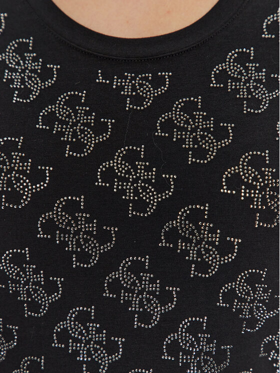 Guess Guess Тишърт W3BI53 J1314 Черен Slim Fit