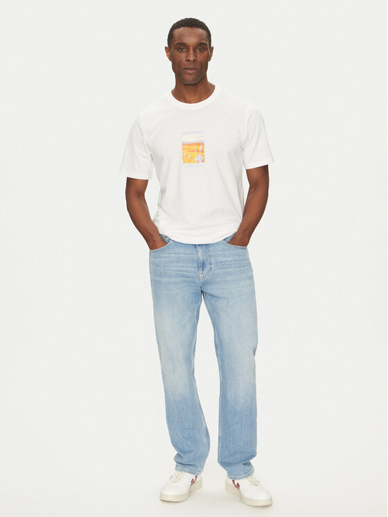 Jack & Jones Jack & Jones T-Shirt Split Graphic 12273000 Bílá Regular Fit