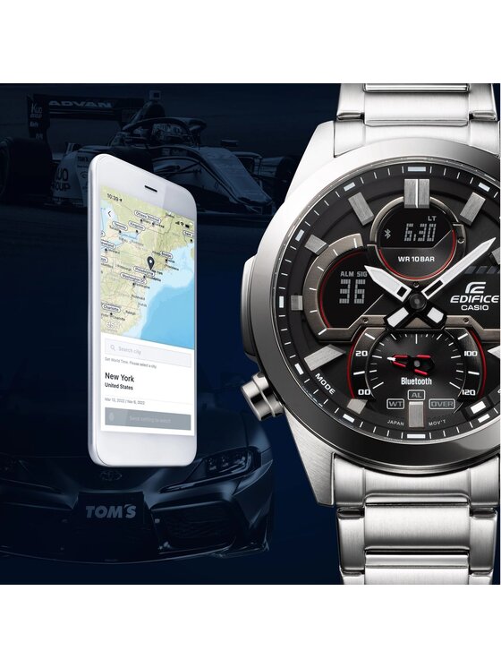 Casio Casio Chytré hodinky ECB-30D-1AEF Stříbrná