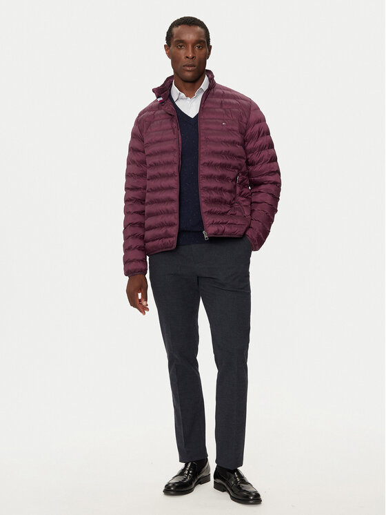 Tommy Hilfiger Tommy Hilfiger Kevad-sügis jope Core Circular MW0MW18763 Bordoopunane Regular Fit