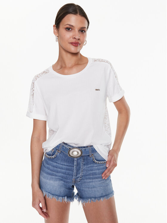 Liu Jo Sport Liu Jo Sport Palaidinė TA3174 J5003 Balta Regular Fit