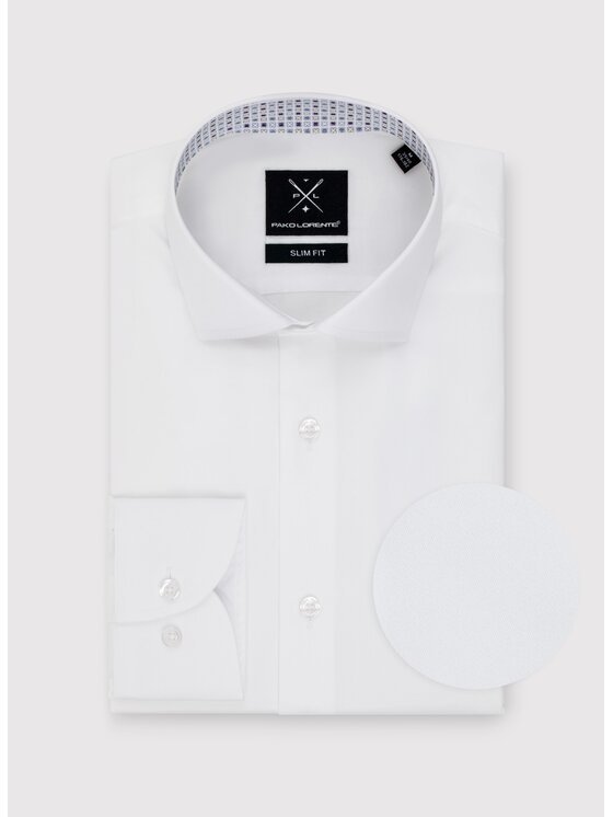 Pako Lorente Pako Lorente Koszula P25SF-1X-052 Biały Slim Fit
