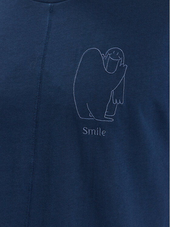 T-shirt TTSHM456 Blu scuro Regular Fit