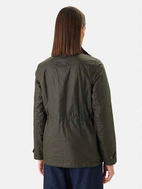 Barbour Barbour Demisezoninė striukė Summer Sapper Wax LWX1536OL51 Žalia Regular Fit