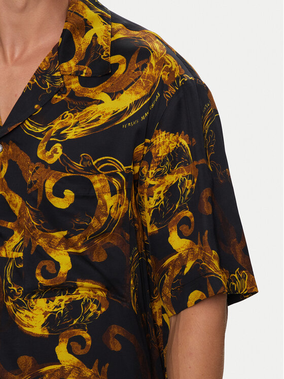Camicia versace blu e oro store