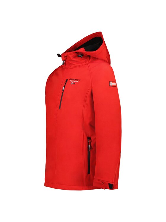 Geographical Norway Geographical Norway Kurtka softshell WY1162H/GN-RED Czerwony Regular Fit