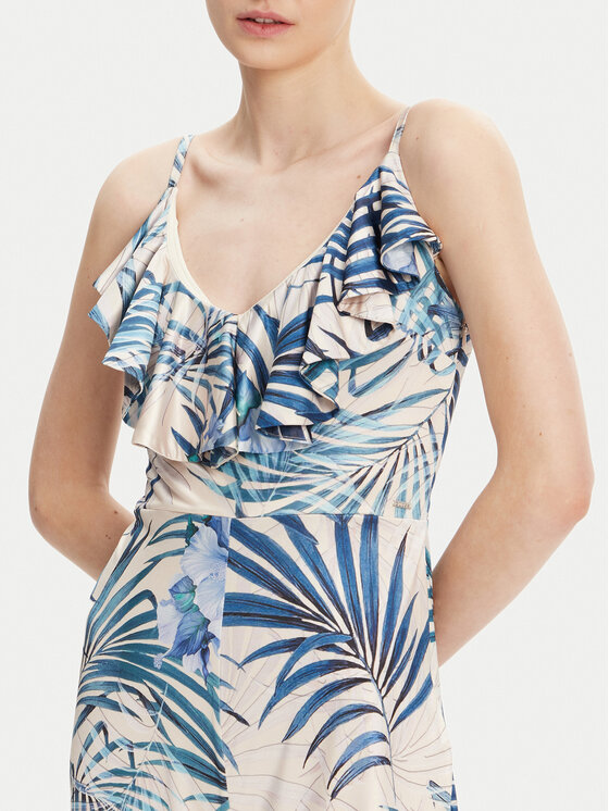 Guess Guess Salopetă W5GD72 KBAC2 Albastru Regular Fit