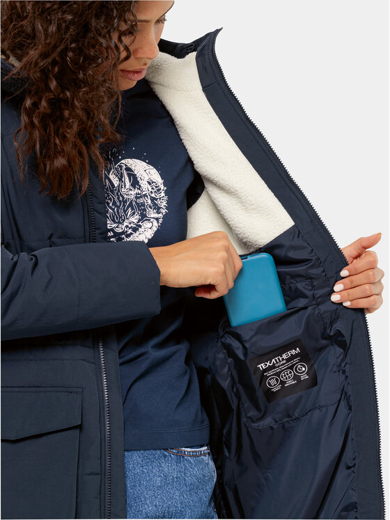 Jack Wolfskin Jack Wolfskin Žieminė striukė White Frost 1207361 Tamsiai mėlyna Regular Fit