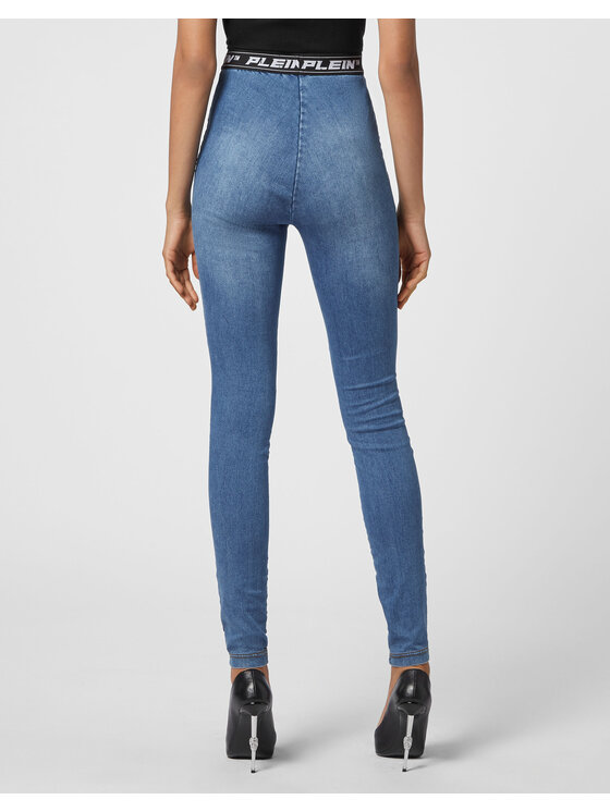 PHILIPP PLEIN PHILIPP PLEIN Džínsy 2369 Modrá Jegging Fit