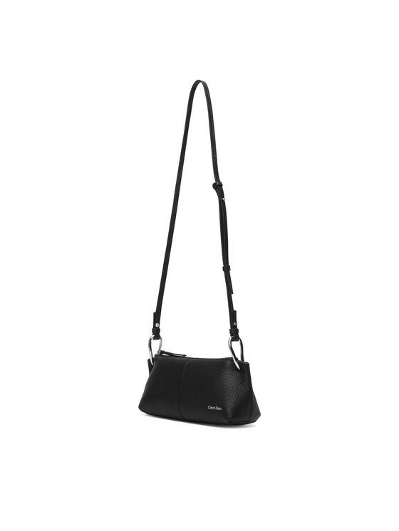 Calvin Klein Calvin Klein Rankinė Slouchy Leather Small Conv Bag LV04F3659G Juoda