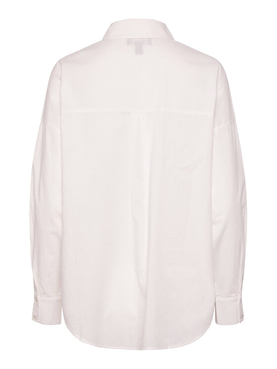Pieces Pieces Πουκάμισο 17133909 Λευκό Loose Fit