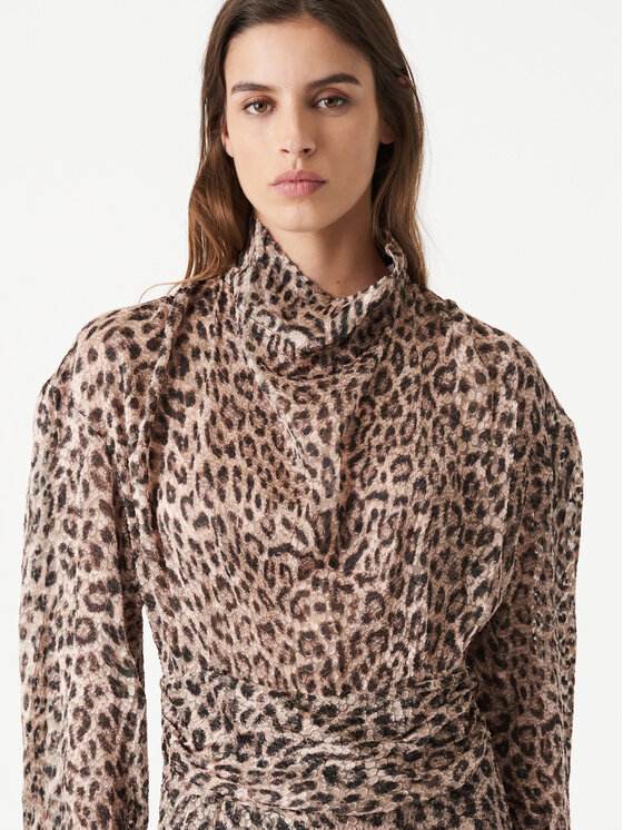 IRO IRO Vestito da giorno Mataori AR544 Marrone Regular Fit