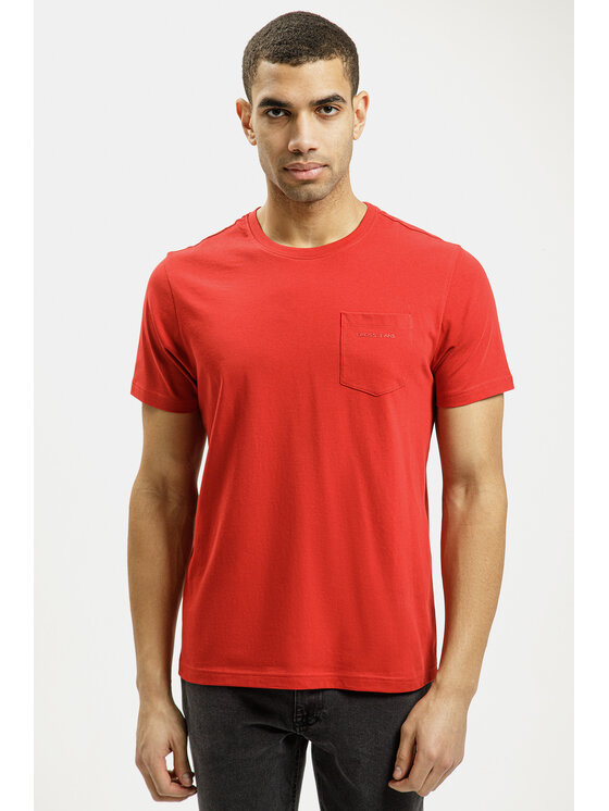 Cross Jeans Cross Jeans T-Shirt 16107-007 Czerwony Regular Fit