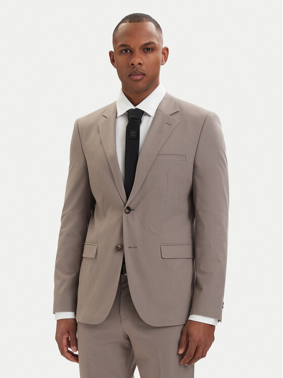 HUGO HUGO Abito completo Arti-Hesten 50544524 Marrone chiaro Extra Slim Fit