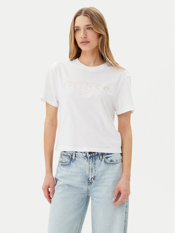 Guess Guess T-Shirt V5GI09 K9RM1 Bílá Regular Fit