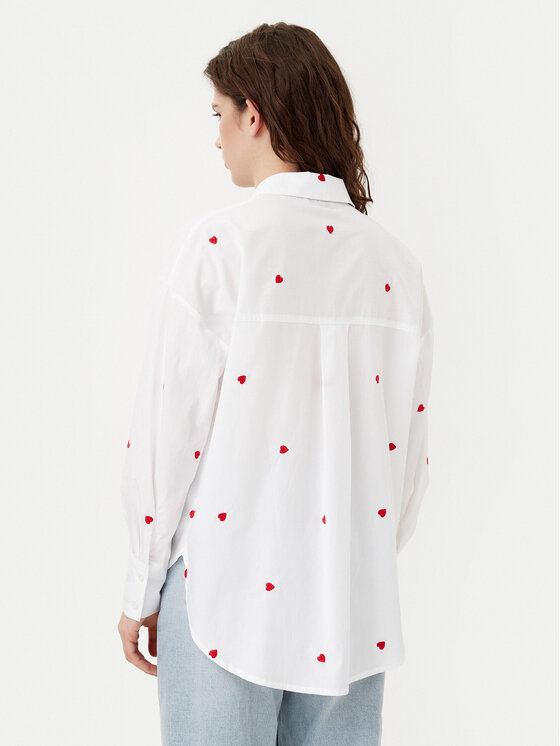 JDY JDY Košeľa Nelly 15330490 Biela Loose Fit