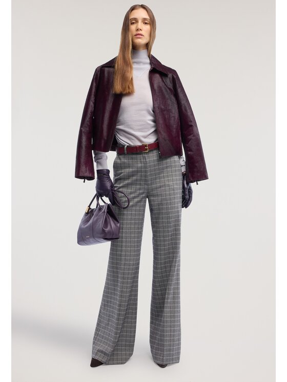 Trussardi Trussardi Spodnie materiałowe P012A002444N0CG Szary Flare Fit