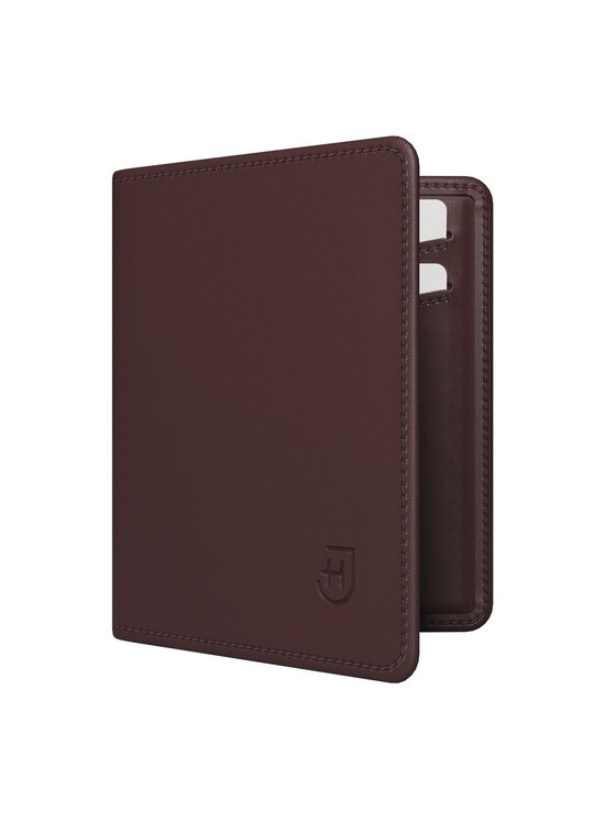 James Hawk James Hawk Mały Portfel Męski Męski skórzany portfel slim z RFID Brązowy