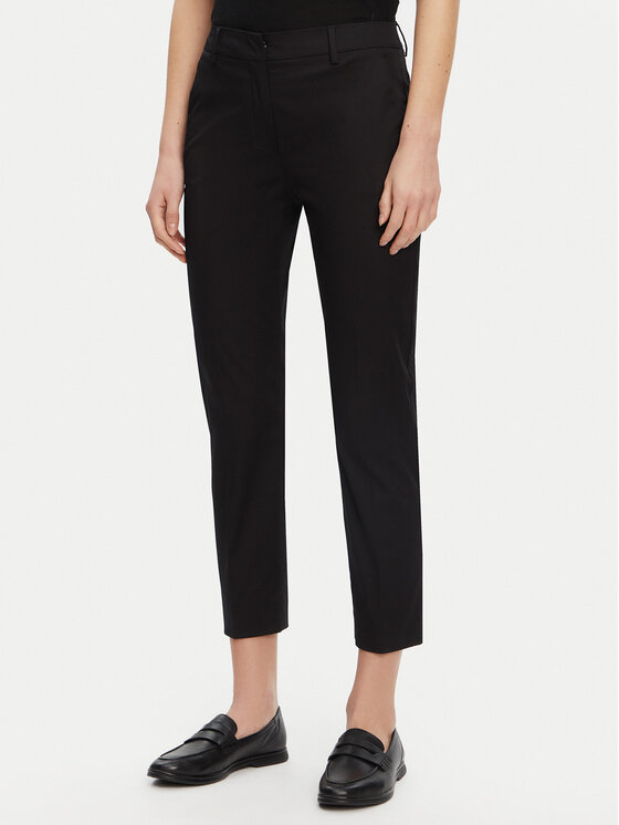 Weekend Max Mara Weekend Max Mara Chinos Cecco 2515131042 Fekete Slim Fit
