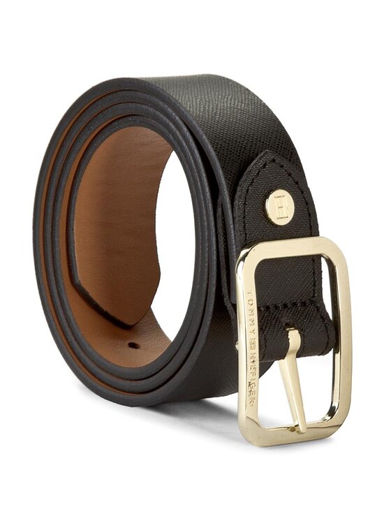 Tommy Hilfiger Tommy Hilfiger Damengürtel Modern Leather Belt 3.0 Rev AW0AW02987 75 Schwarz