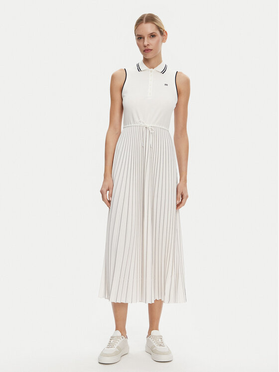 Tommy Hilfiger Tommy Hilfiger Kasdieninė suknelė WW0WW45167 Balta Regular Fit